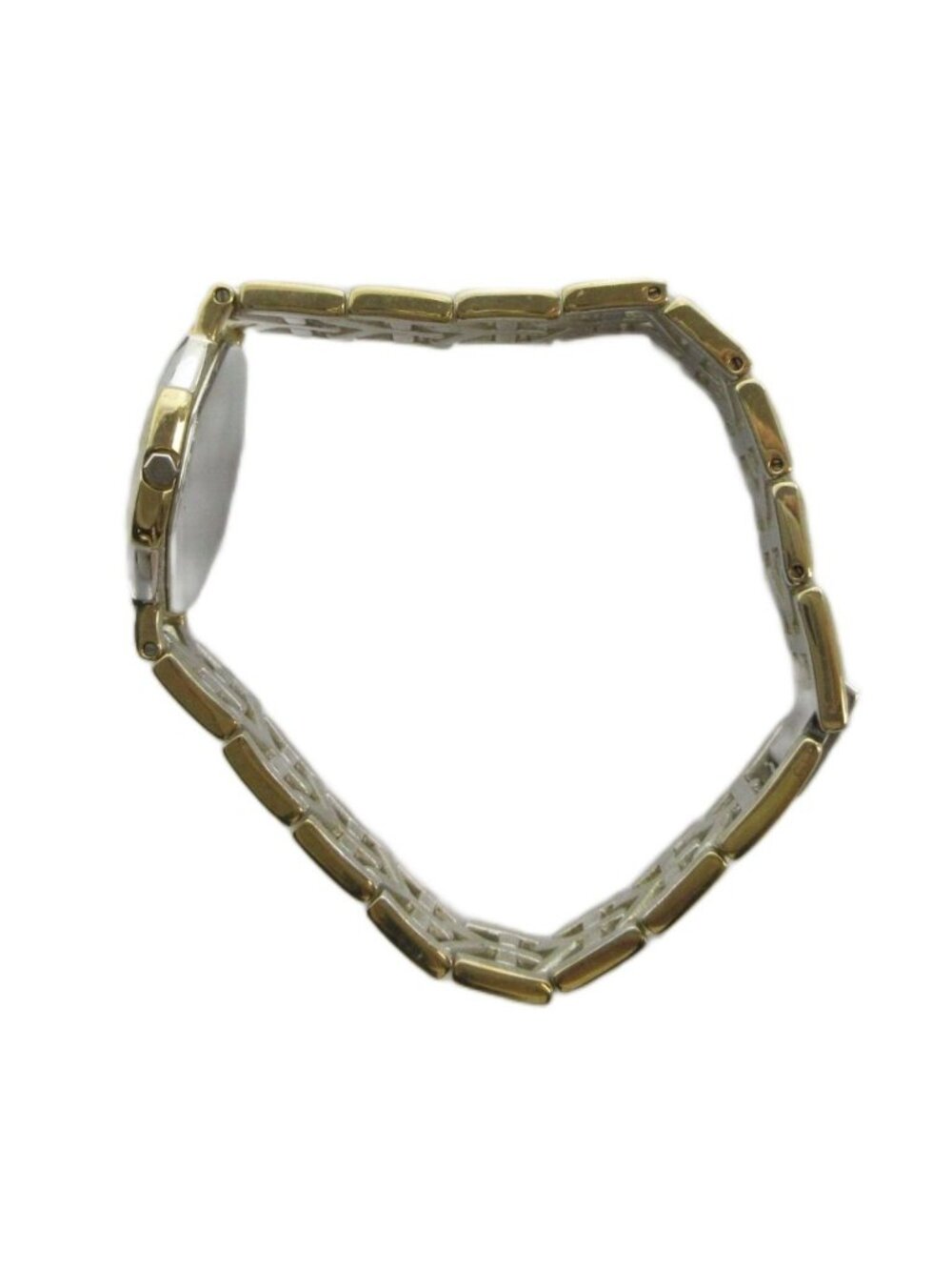 Saint Laurent Watch Quartz Octagon Roman Silver Color Gold - Picture 4 of 6